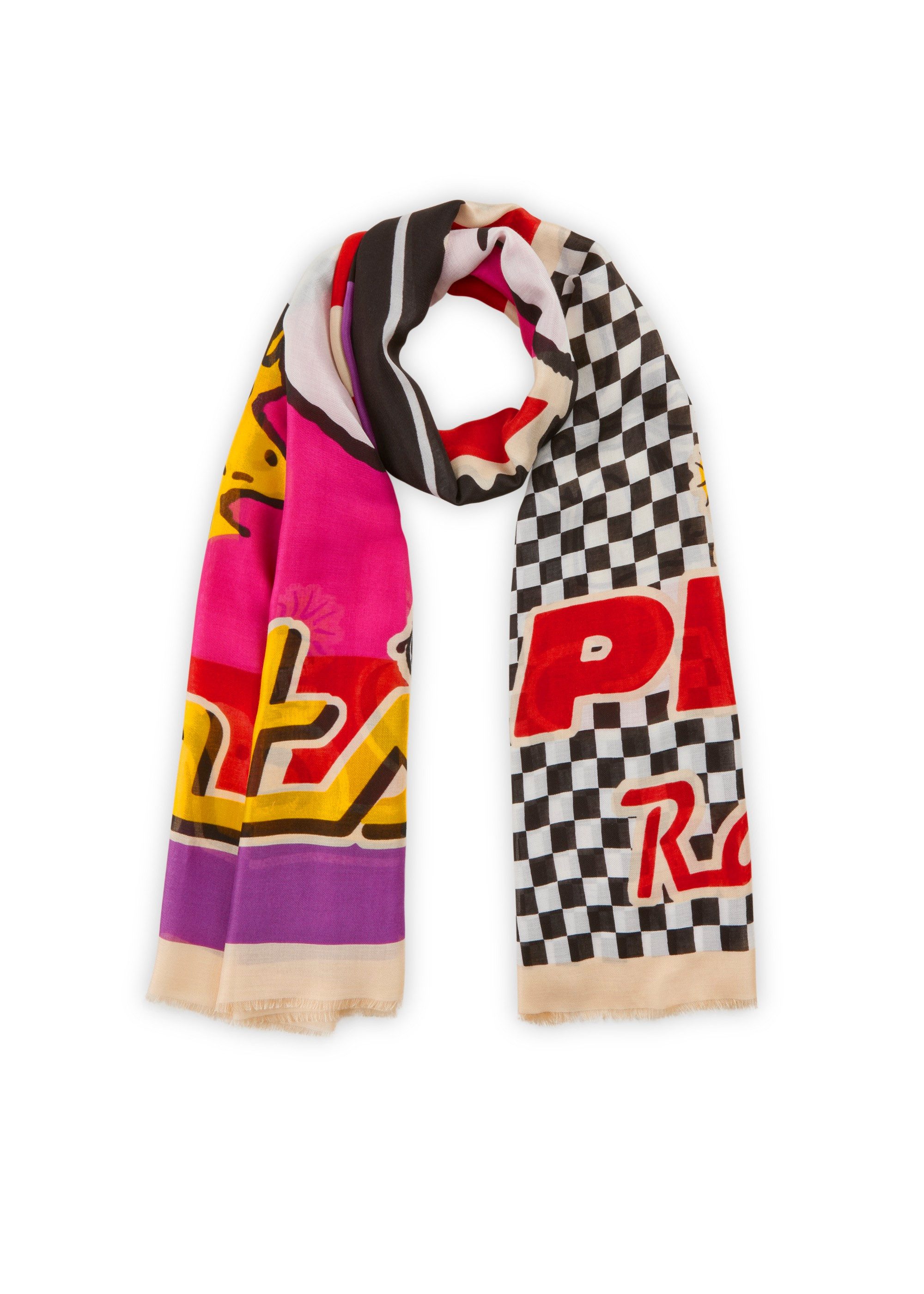 Modeschal Codello Peanuts Schal mit Peanuts-Racing-Team-Motiv