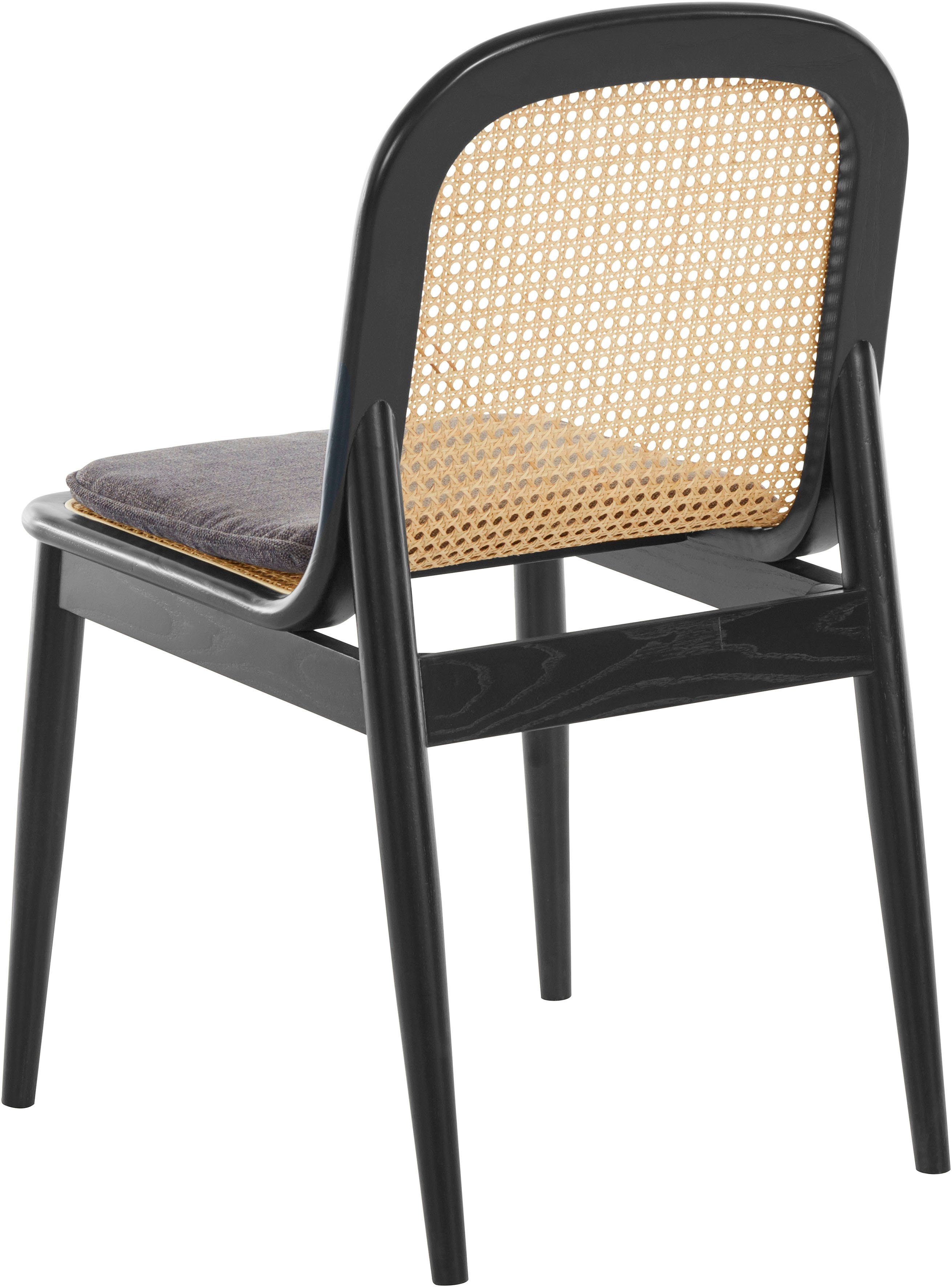 LeGer Home by Lena Gercke Esszimmerstuhl Lina, 2er-Set, Massivholz (Set, 2 St), Polsterstuhl mit Rahmen und Beinen aus massivem Eschenholz – Bild 5 von 5
