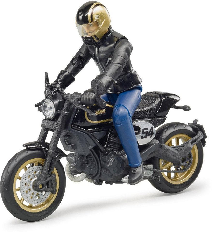 Bruder Spielzeug Motorrad Ducati Cafe Racer Mit Fahrer Made In Germany Online Kaufen Otto