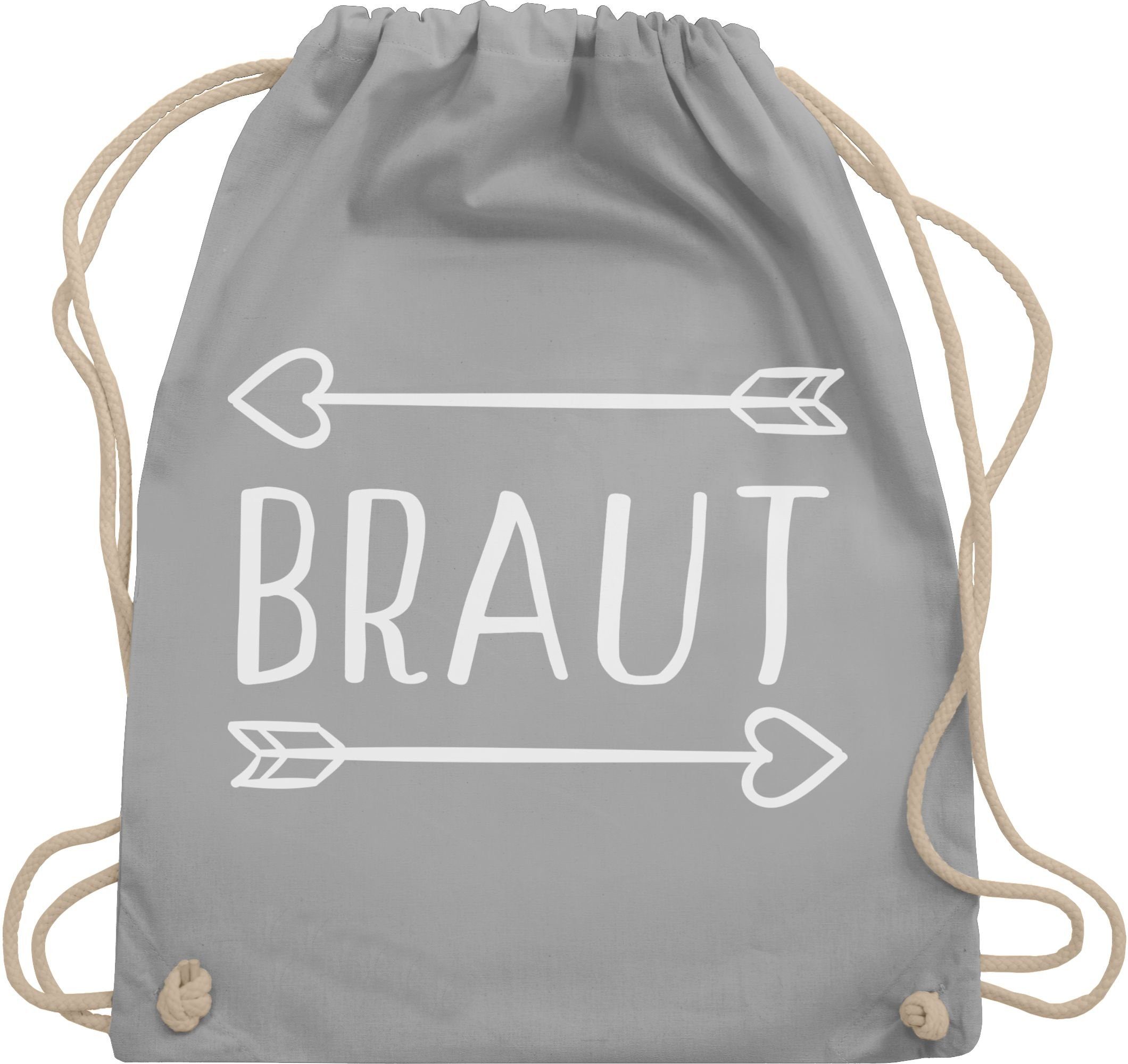 Shirtracer Turnbeutel Braut Pfeile, JGA Junggesellenabschied Frauen