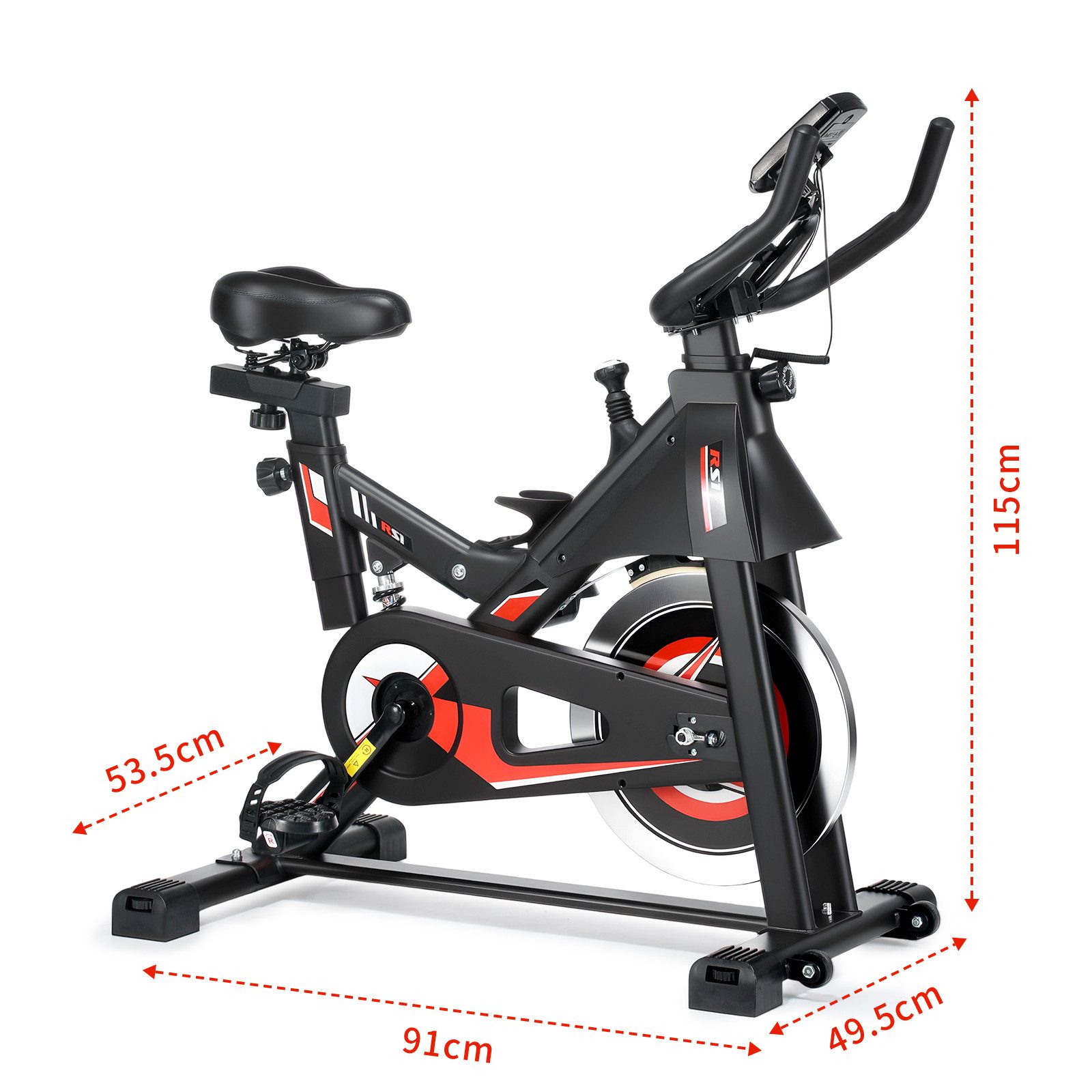 kehot Heimtrainer 3in1 Heimtrainer Fahrrad, Kardio Training,Starker Widerstand,bis 150kg (Mit App, Herzfrequenzsensor & LCD Monitor für Präzises Traaining, Profi Komfort, 6-fach Verstellbarer Sitz, Extra Leise und Stabil), Ideal für Anspruchsvolle Indoor Cycling Workouts mit Getränkehalter