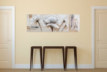 KUNSTLOFT Gemälde Verblasste Erinnerung 150x50 cm, Leinwandbild 100% HANDGEMALT Wandbild Wohnzimmer