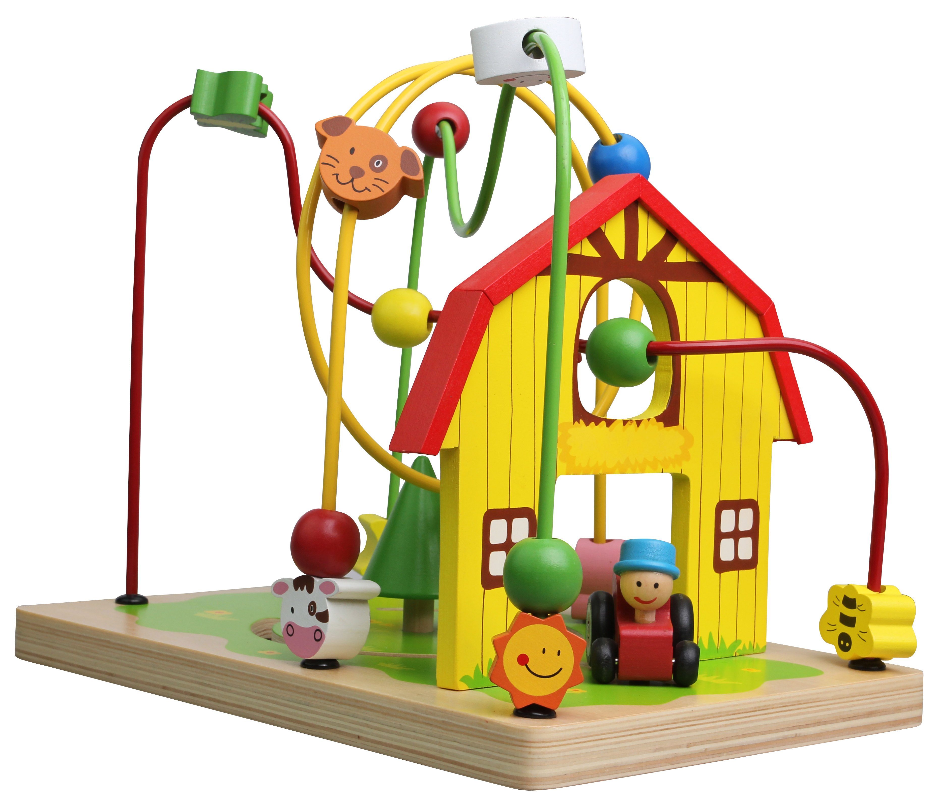 Lelin Motorikschleife 10062 Holzspielzeug bunte Motorikschleife günstig online kaufen