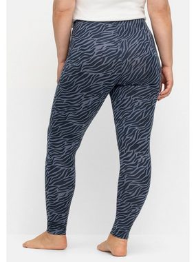 Sheego Leggings Große Größen mit Animal-Alloverdruck