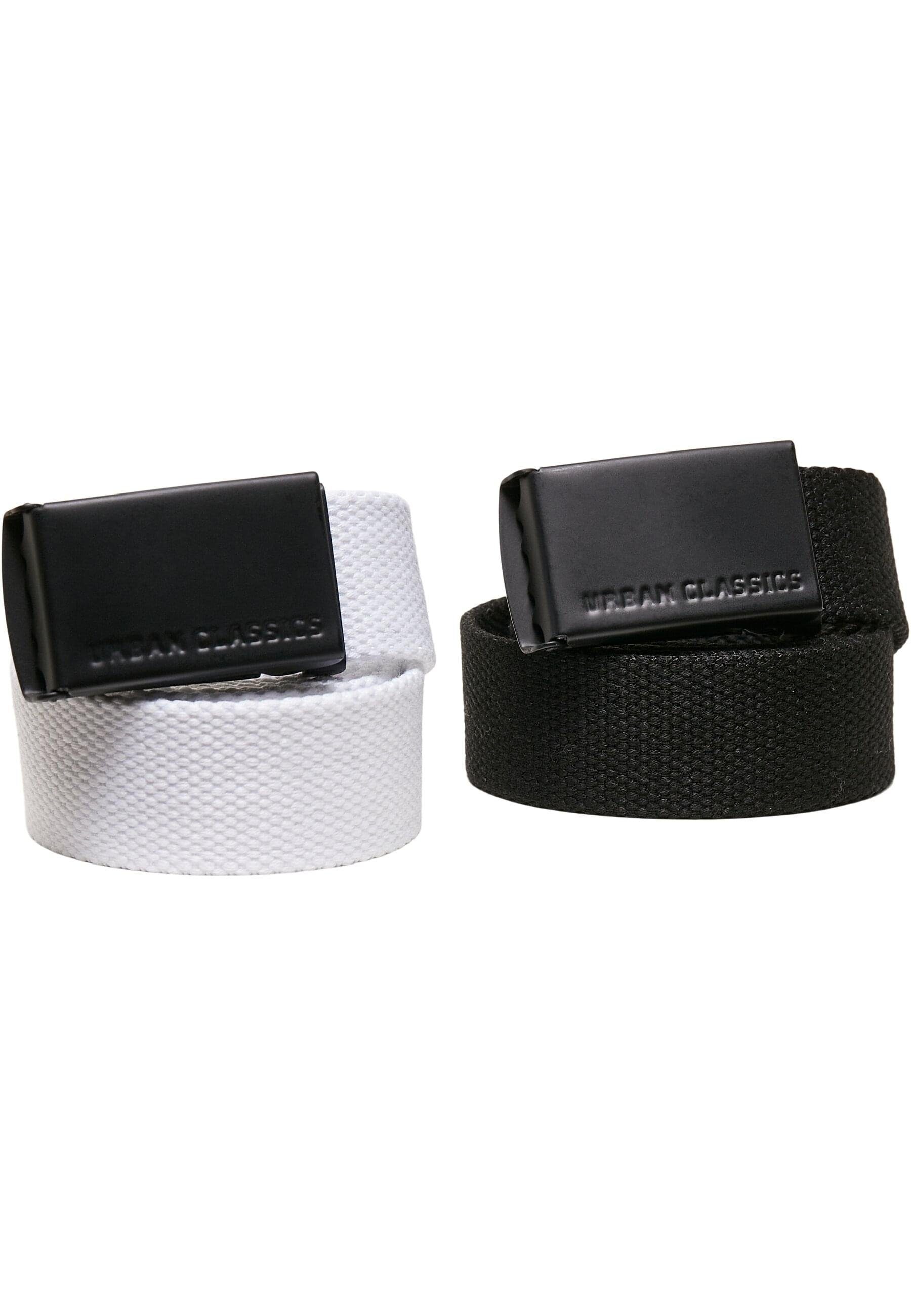 2-Pack Kids URBAN Unisex Hüftgürtel CLASSICS Canvas Belt black-white