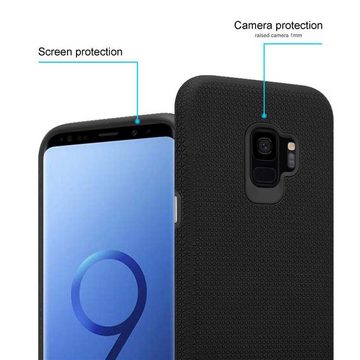 Cadorabo Handyhülle Samsung Galaxy S9 Samsung Galaxy S9, Handy Schutzhülle TPU Silikon Cover Bumper - Hard Cover Hybrid Case