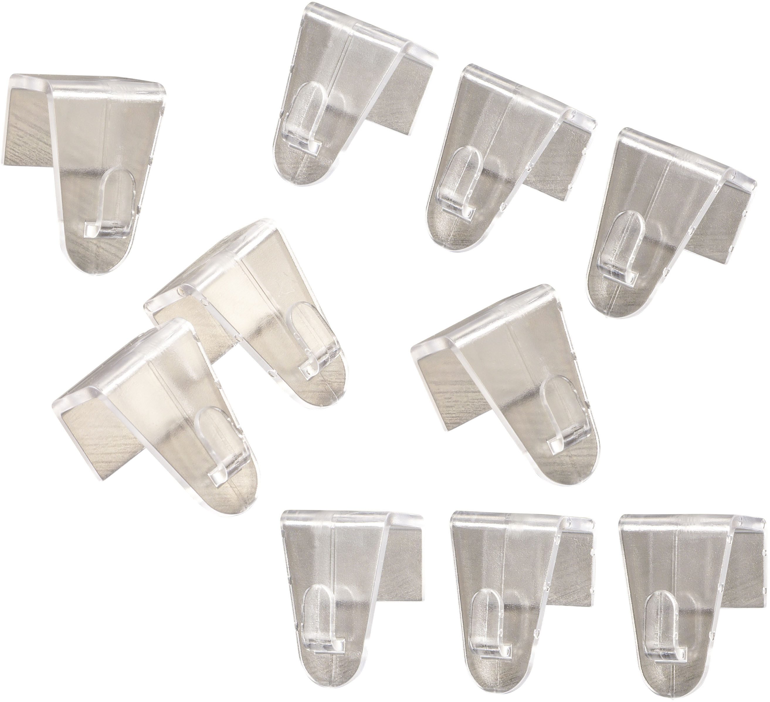 Ruco Fensterhaken Fensterklipp, 10er Set, Fenster, (Set, 10-St), Kein Bohren, kein Kleben, Made in Germany