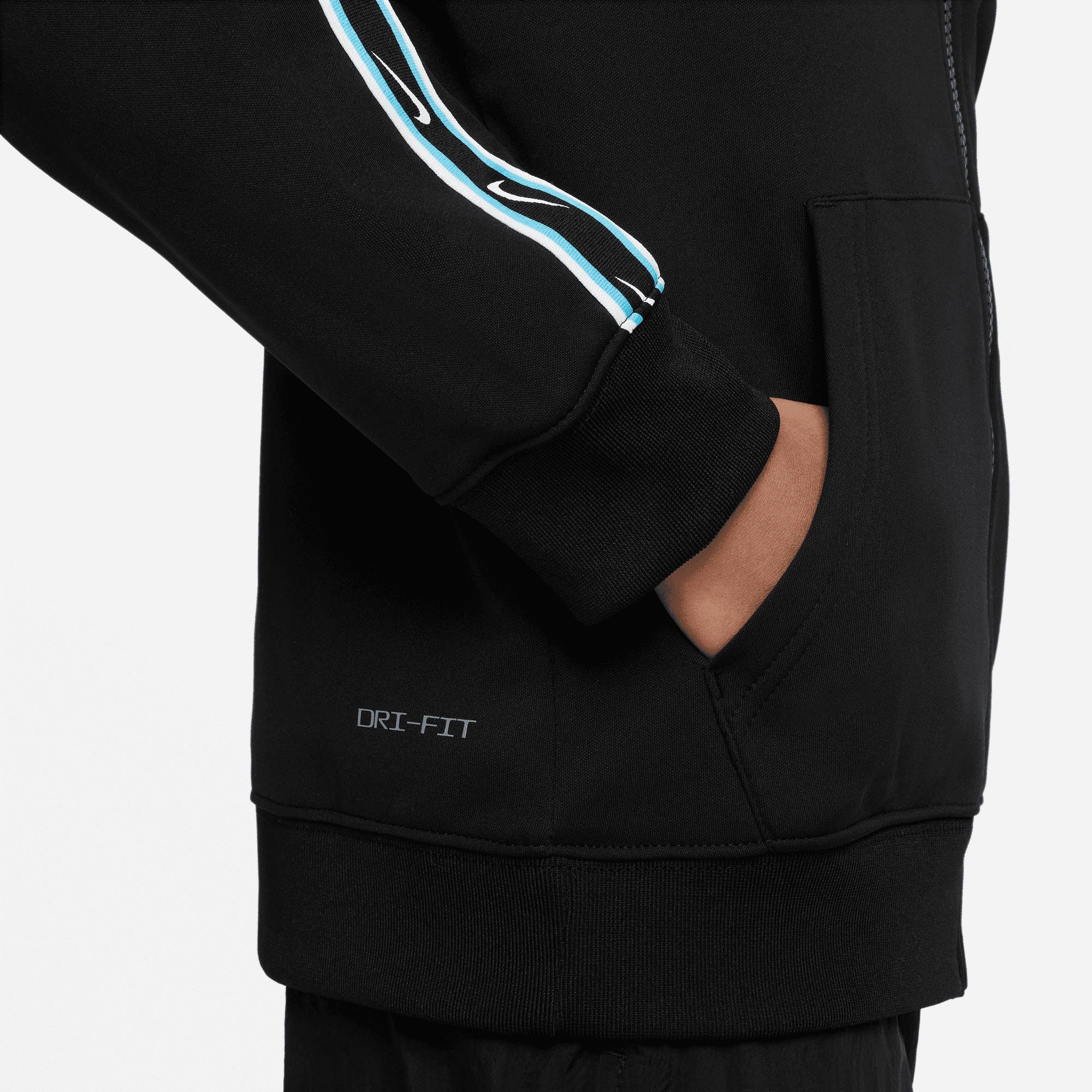 Nike Sportswear Kapuzensweatjacke BLUE B BLACK/BLACK/BALTIC SW HOODIE REPEAT NSW FZ PK