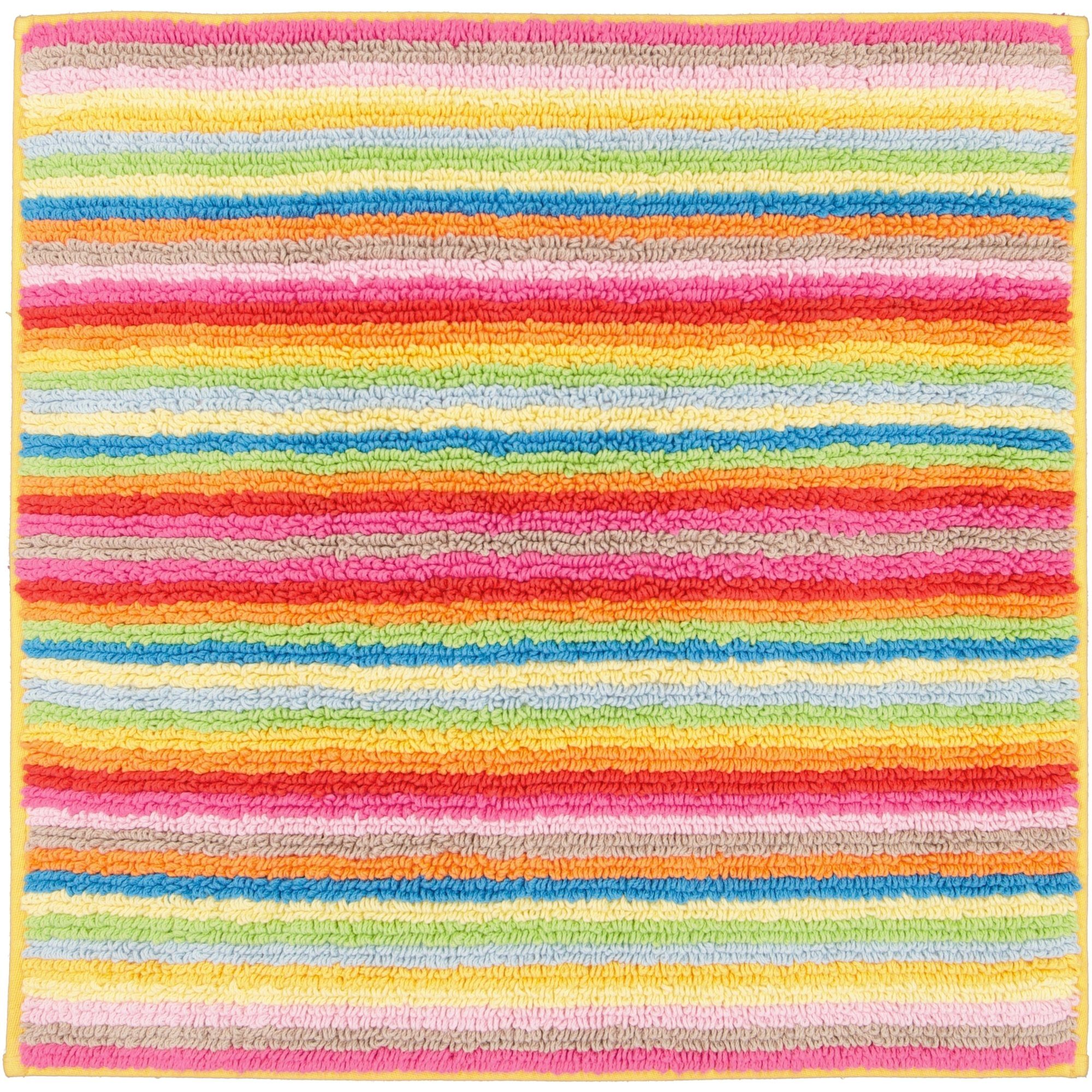 Cawö Home Badematte Lifestyle Streifen 7008, 100% Baumwolle, Wendeteppich