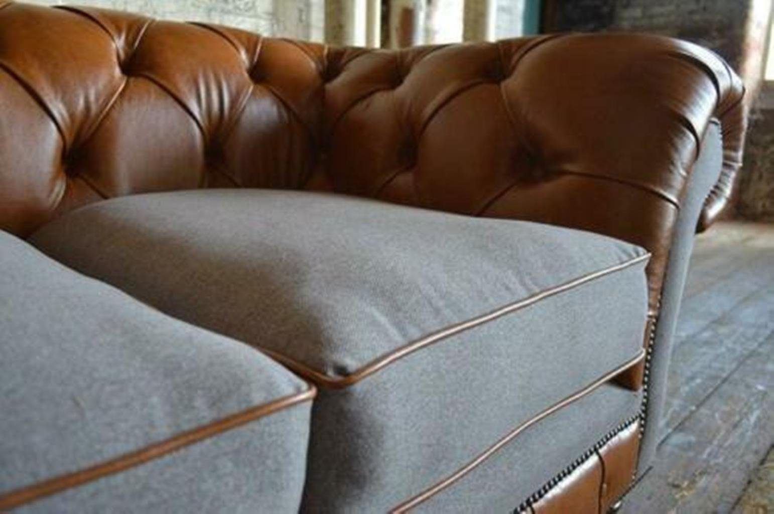 JVmoebel Chesterfield-Sofa, design Sofa 3 Sitz Chesterfield Couch Garnitur Polster Sitzer