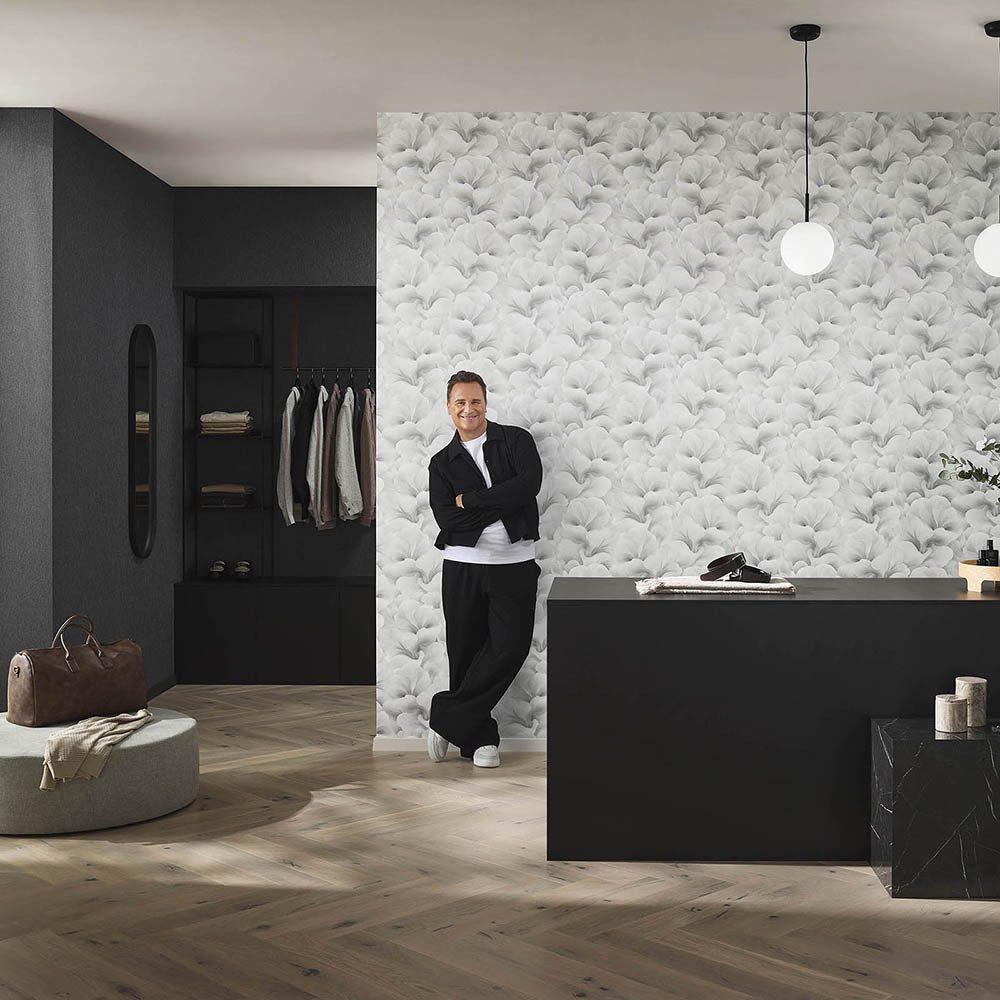 Erismann Vliestapete Floral Motiv Weiß Grau 10527-31 Guido Maria Kretschmer