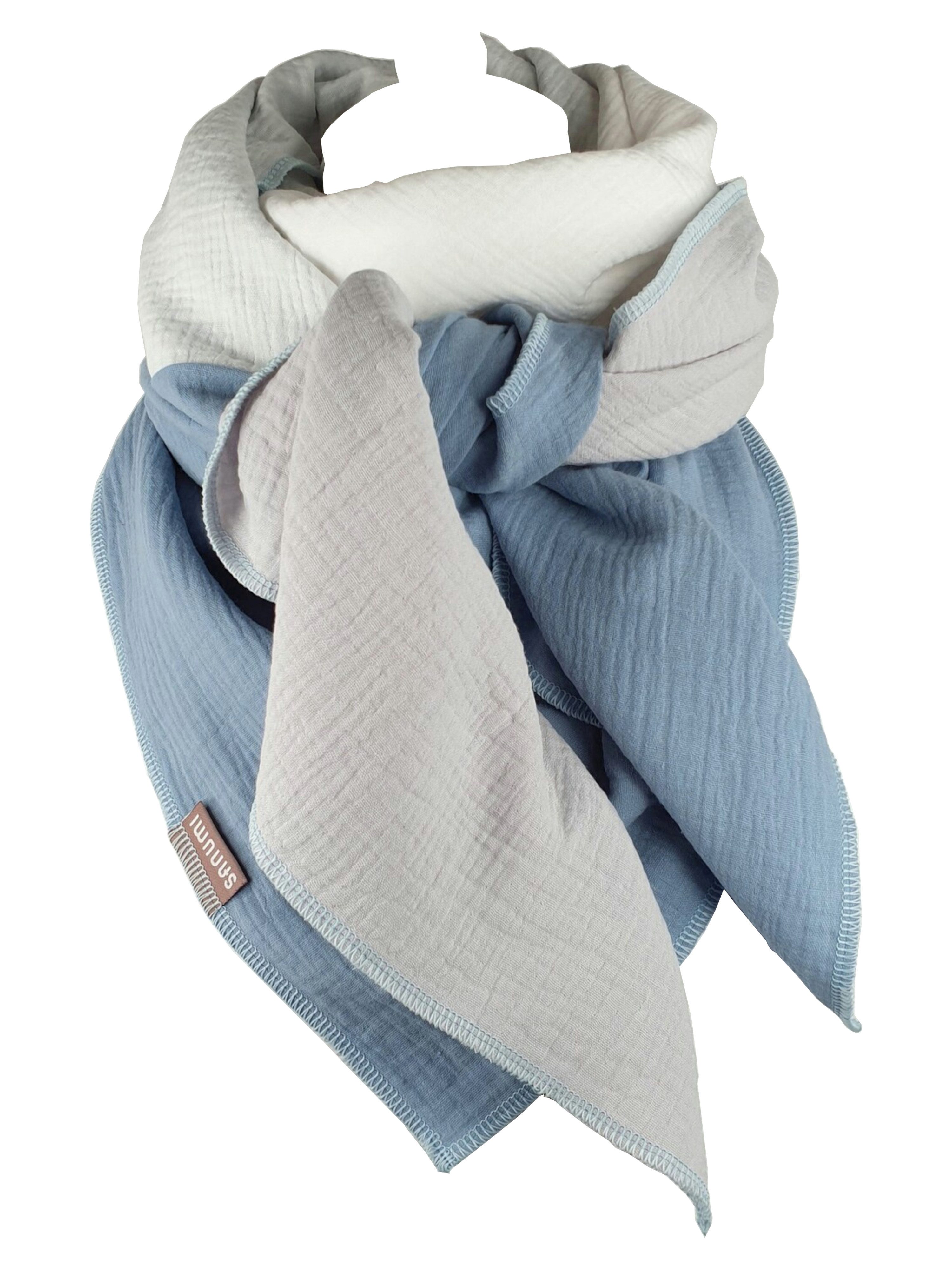 sanumi Halstuch musselintuch mehrfarbig pastellfarben günstig online kaufen