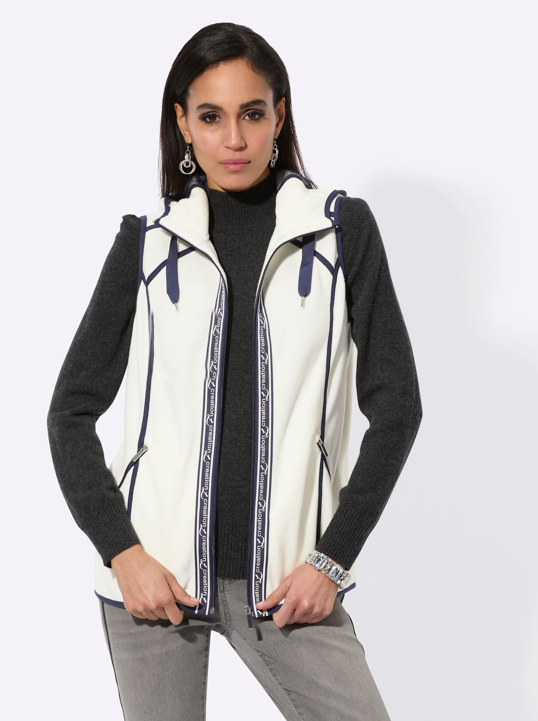 creation L Fleeceweste Fleeceweste . Länge ca. 70 cm günstig online kaufen