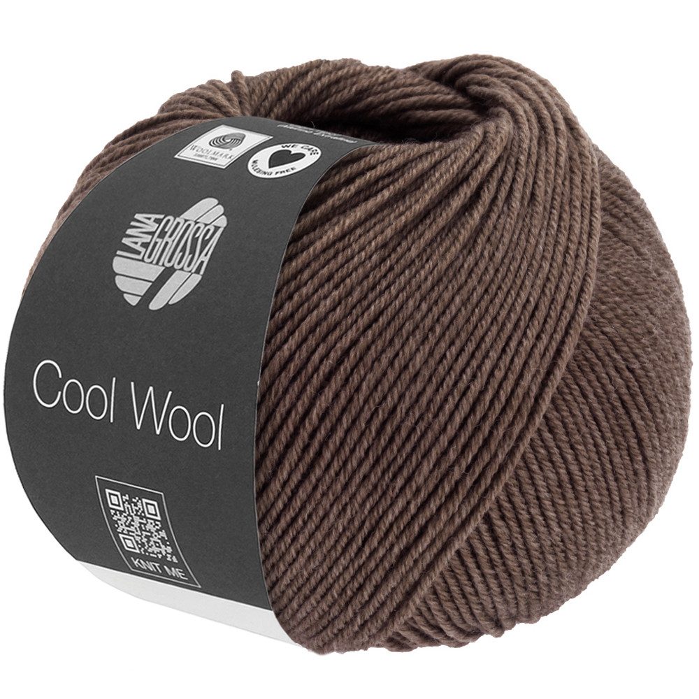 LANA GROSSA COOL WOOL MÉLANGE (WE CARE) Häkelwolle, 160 m (Klassiker aus purer, extrafeiner Merinowolle, mulesingfrei), 50 g