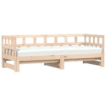 furnicato Bett Tagesbett Ausziehbar 80x200 cm Massivholz Kiefer
