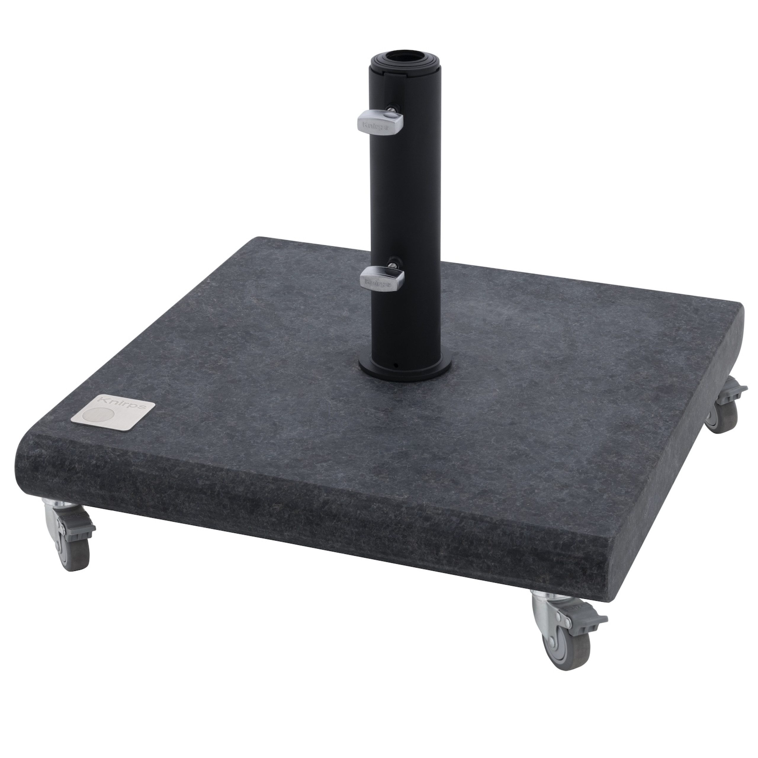 Knirps® Sonnenschirm KNIRPS Rollsockel Granit 50 kg Schirmständer Granitsockel schwarz