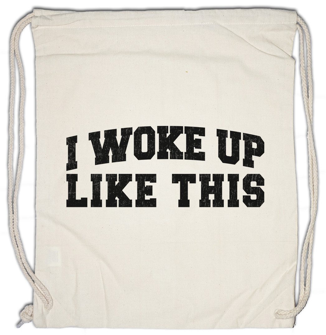Turnbeutel I Woke Up Like This I Turnbeutel Ironie Misanthrop Menschenfeind