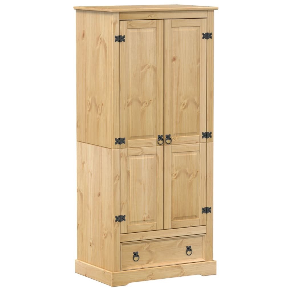 vidaXL Kleiderschrank Kleiderschrank Corona 76x50x170 cm Massivholz Kiefer (1-St)