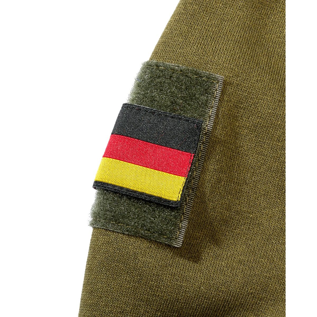 BWuM Outdoorjacke BWuM Tactical Kapuzenjacke mit Flaggen & Klett