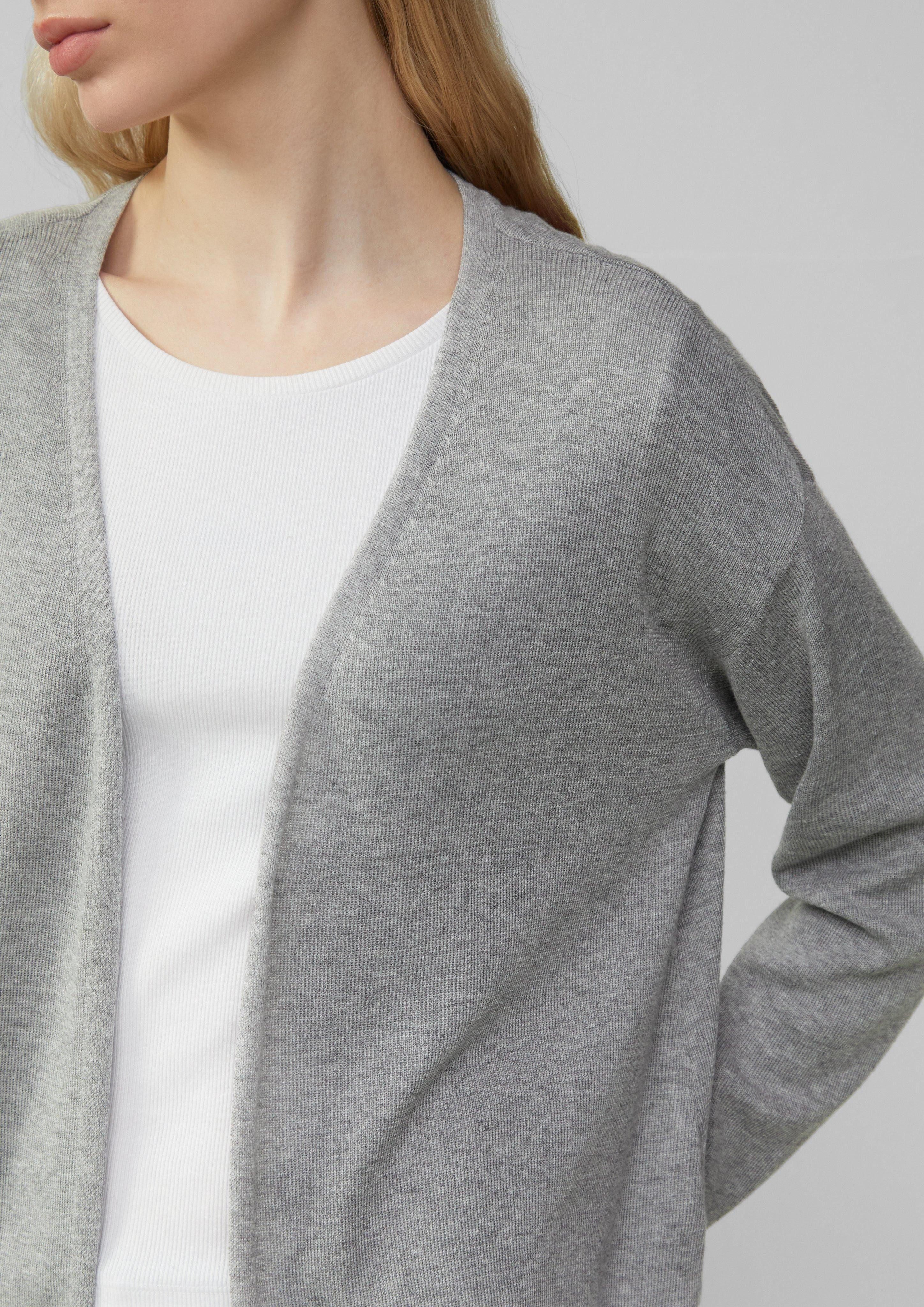 QS Funktionsjacke Strickjacke mit überschnittener Schulter günstig online kaufen