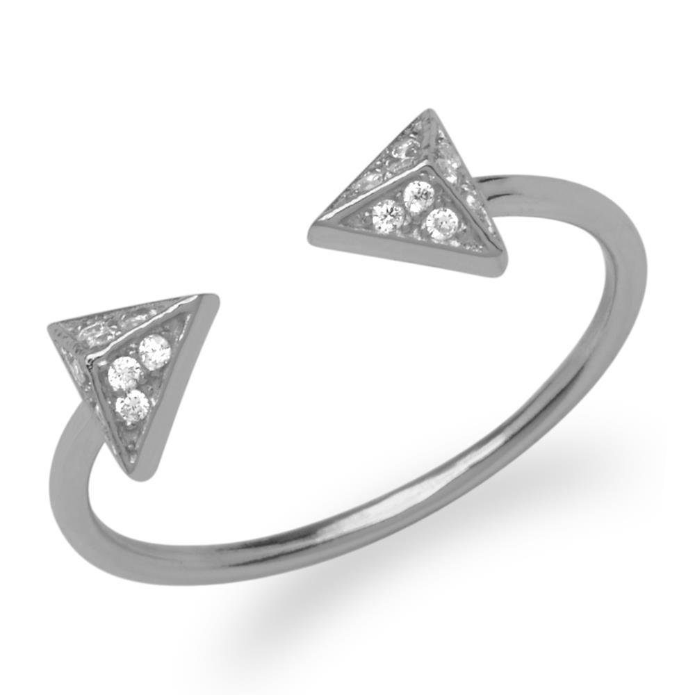 Unique Silberring Extravaganter Ring Pyramiden 925er Silber SR0294