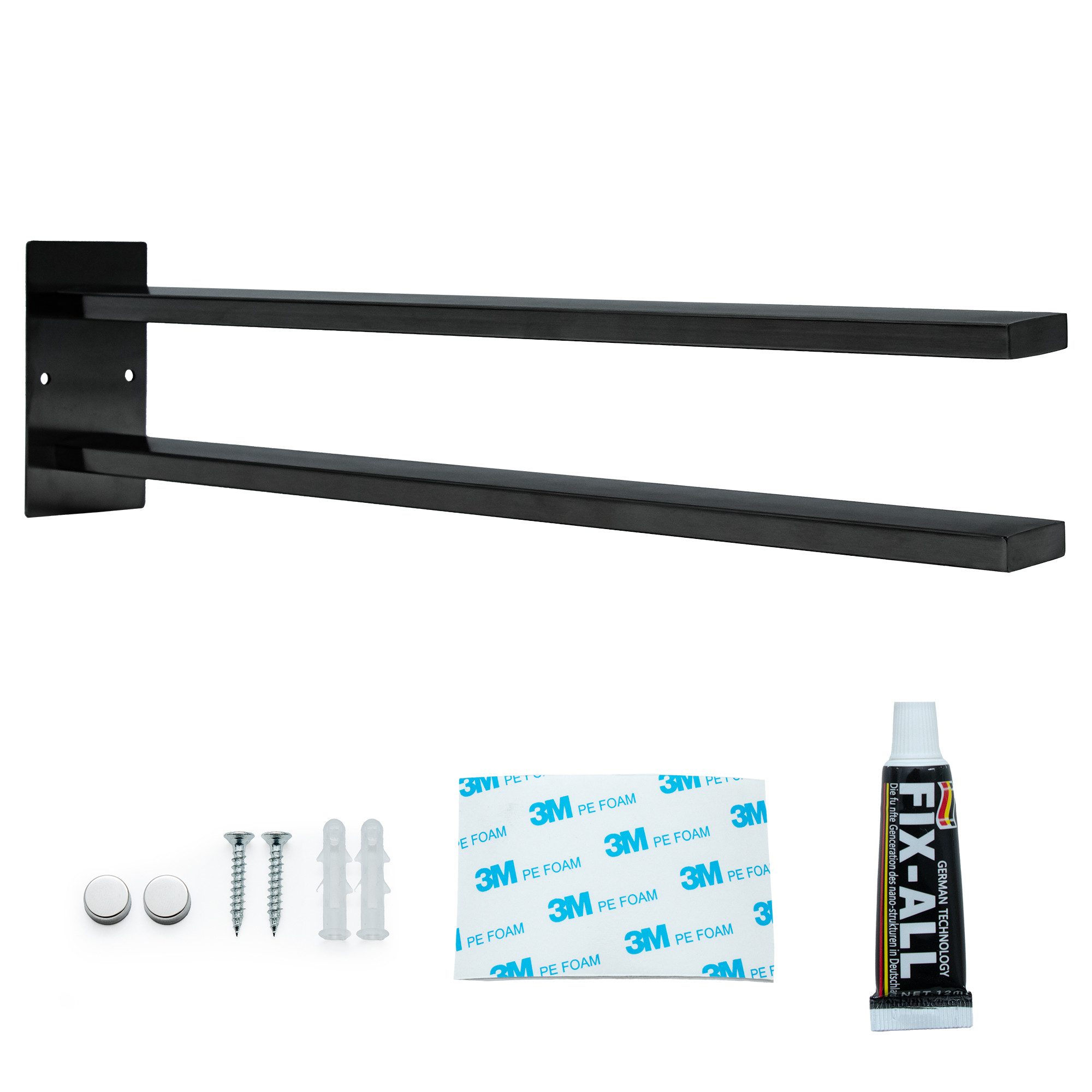 Intirilife Handtuchhalter, Handtuchhalter Edelstahl zum Kleben und Bohren 2 günstig online kaufen