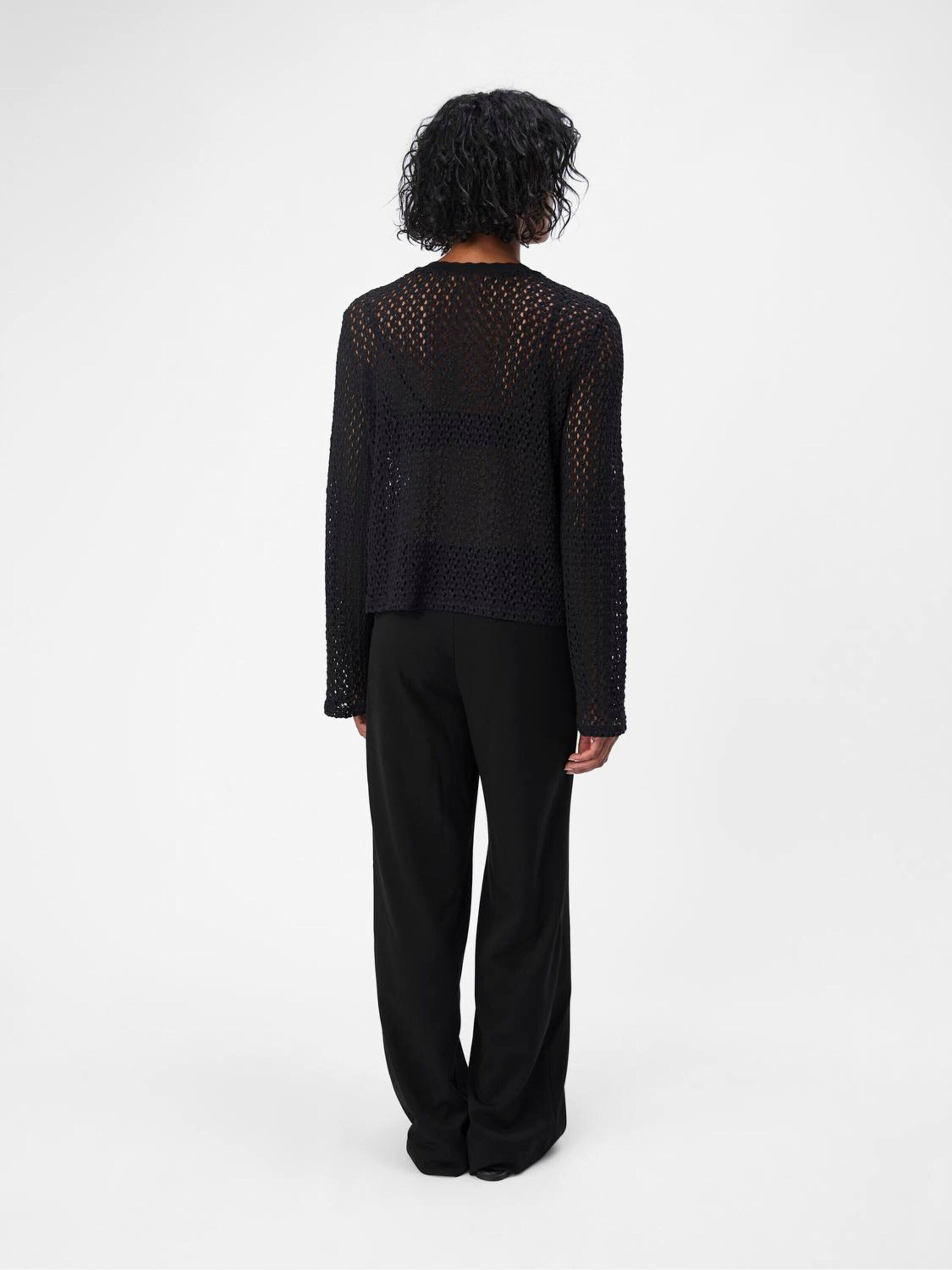 Object Strickjacke (1-tlg) Lochmuster