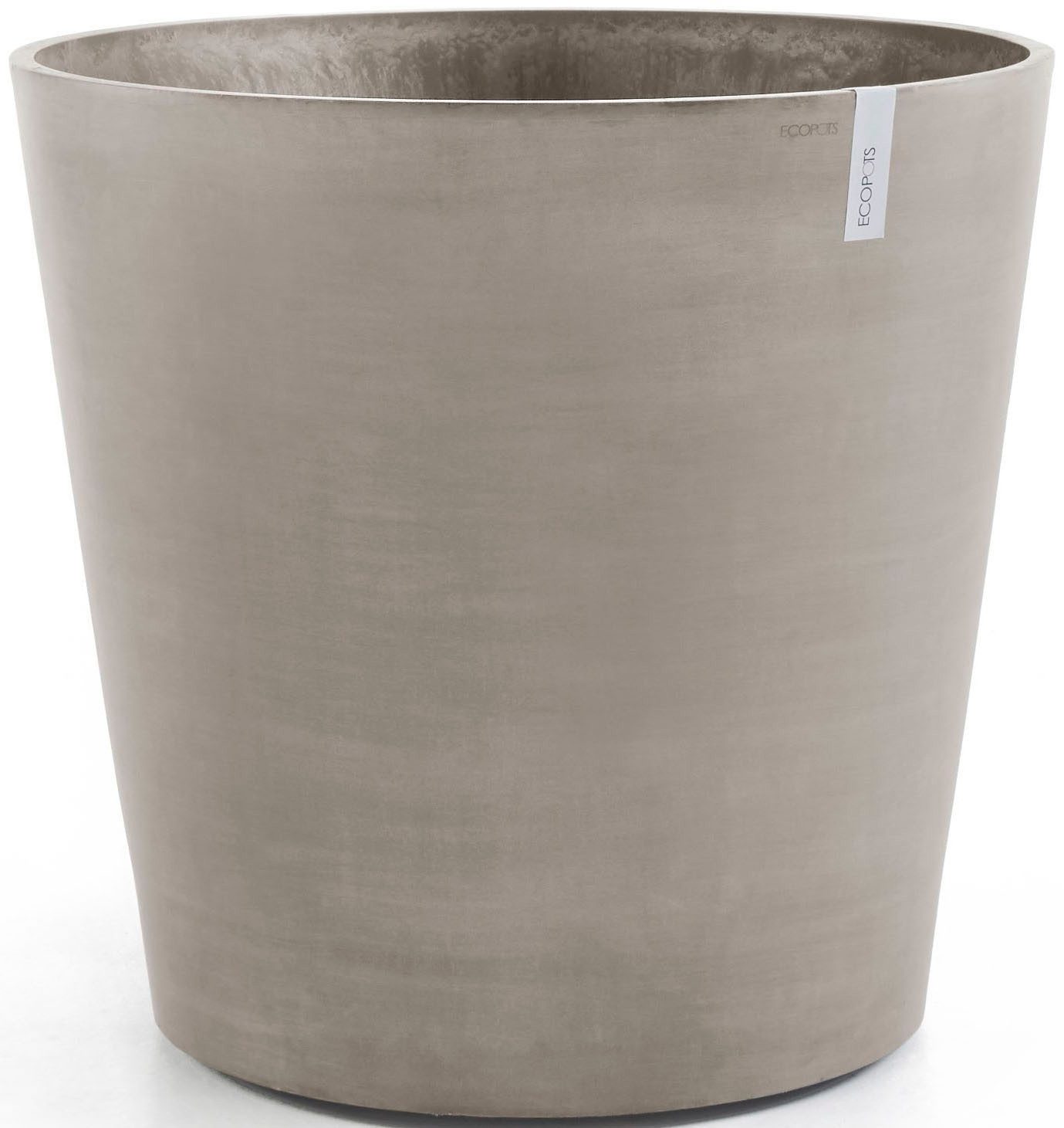 ECOPOTS Blumentopf AMSTERDAM WHEELS Taupe, BxTxH: 60x60x56 cm