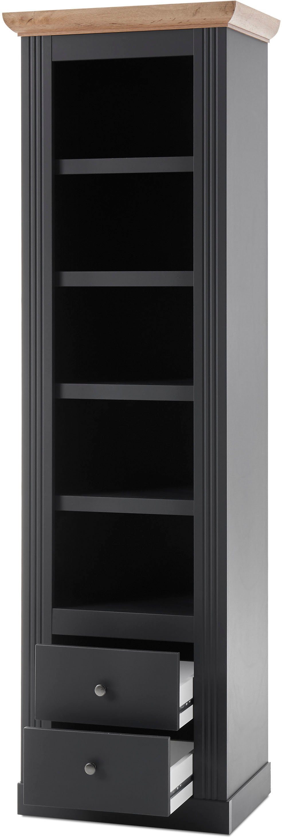 OTTO home Wohnwand Westminster TOPSELLER!, (Set, 4-St., Vitrine, Lowboard, Standregal, Wandregal), im romantischen Landhausstil