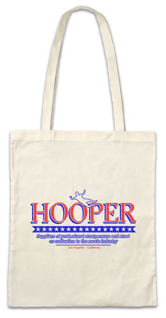Beuteltasche Hooper I Stofftasche Logo Schild Firma Stuntman Stunt Stunt Sonny Gwen