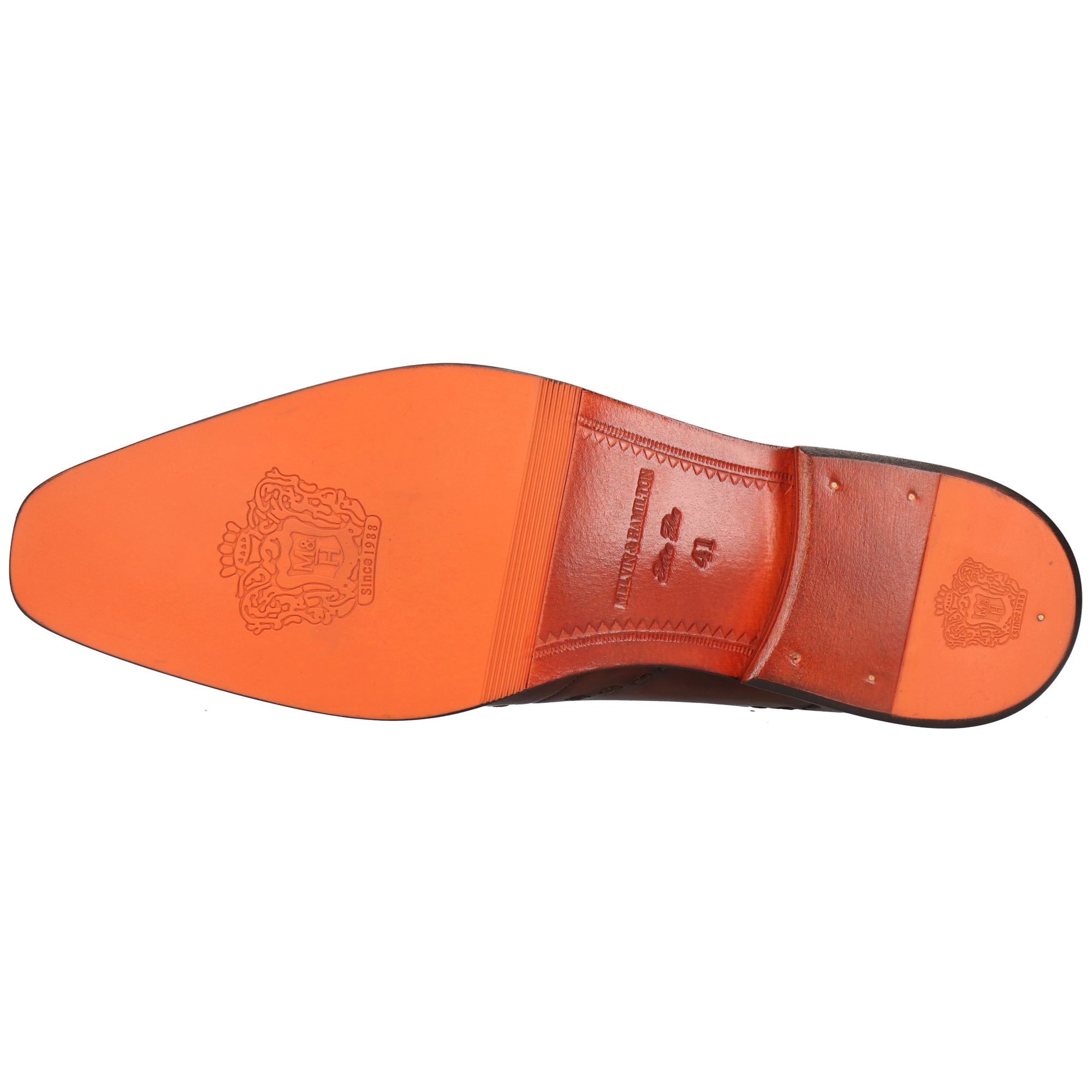 Melvin & Hamilton Lawrence 2 Leder-Oxford Schuhe für Herren Schnürschuh Flache Absätze, Echtes Leder, Vegetabile Gerbung