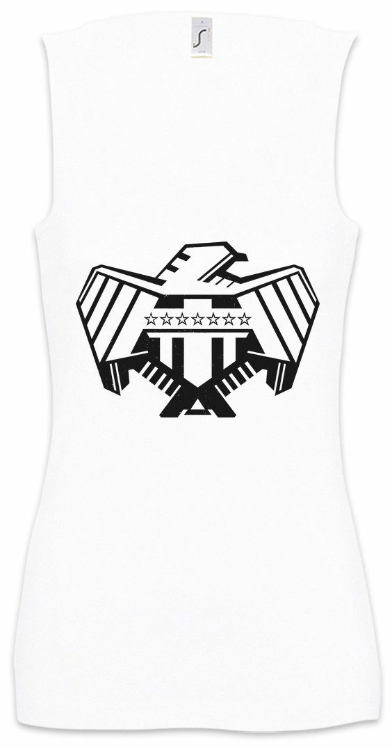 Tanktop Justice Department Logo I Ärmelloses Damen T-Shirt Symbol Judge One