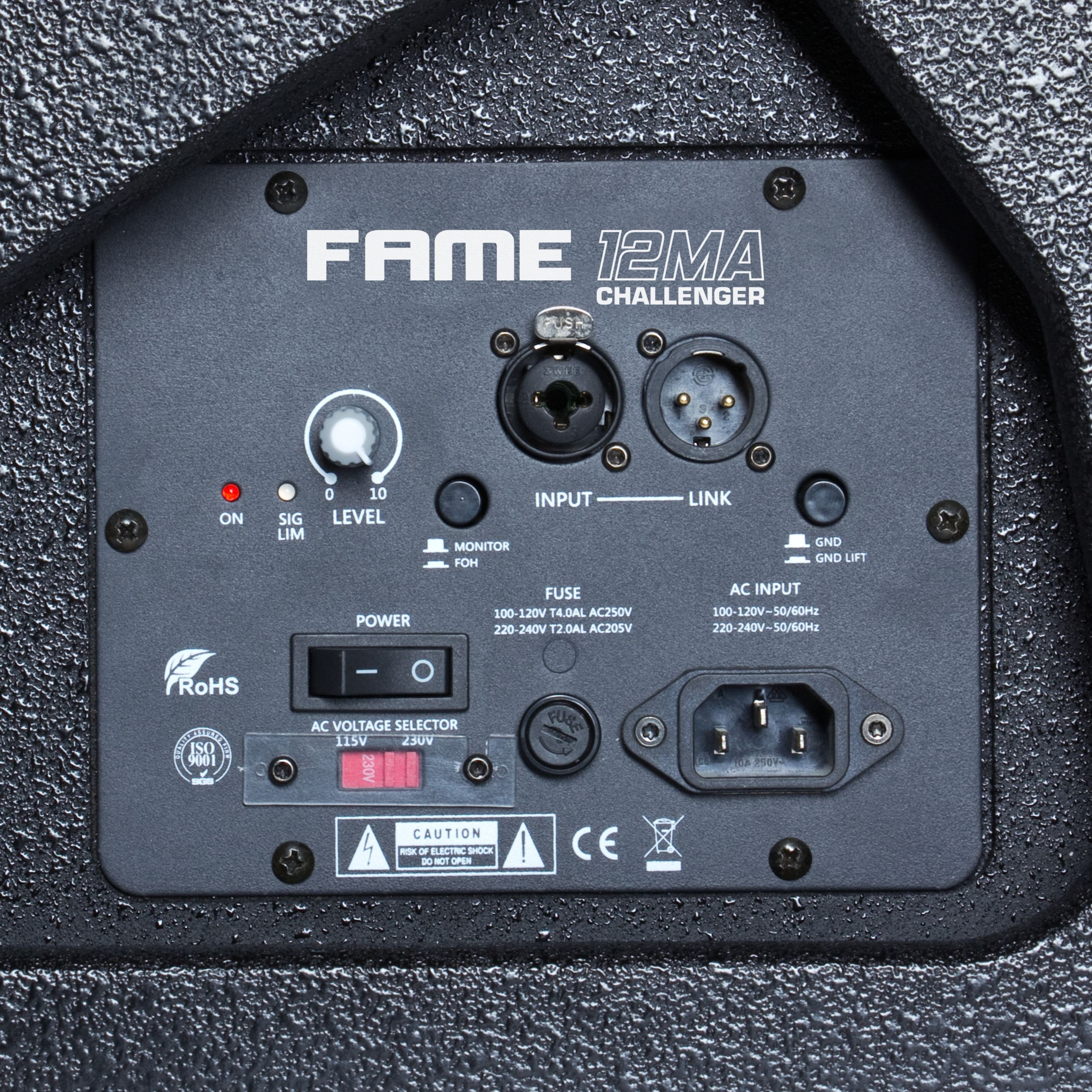 250W Lautsprecher aktiv, Fame 12" - Monitor) (Challenger Aktiver Audio Bühnenmonitor 12MA