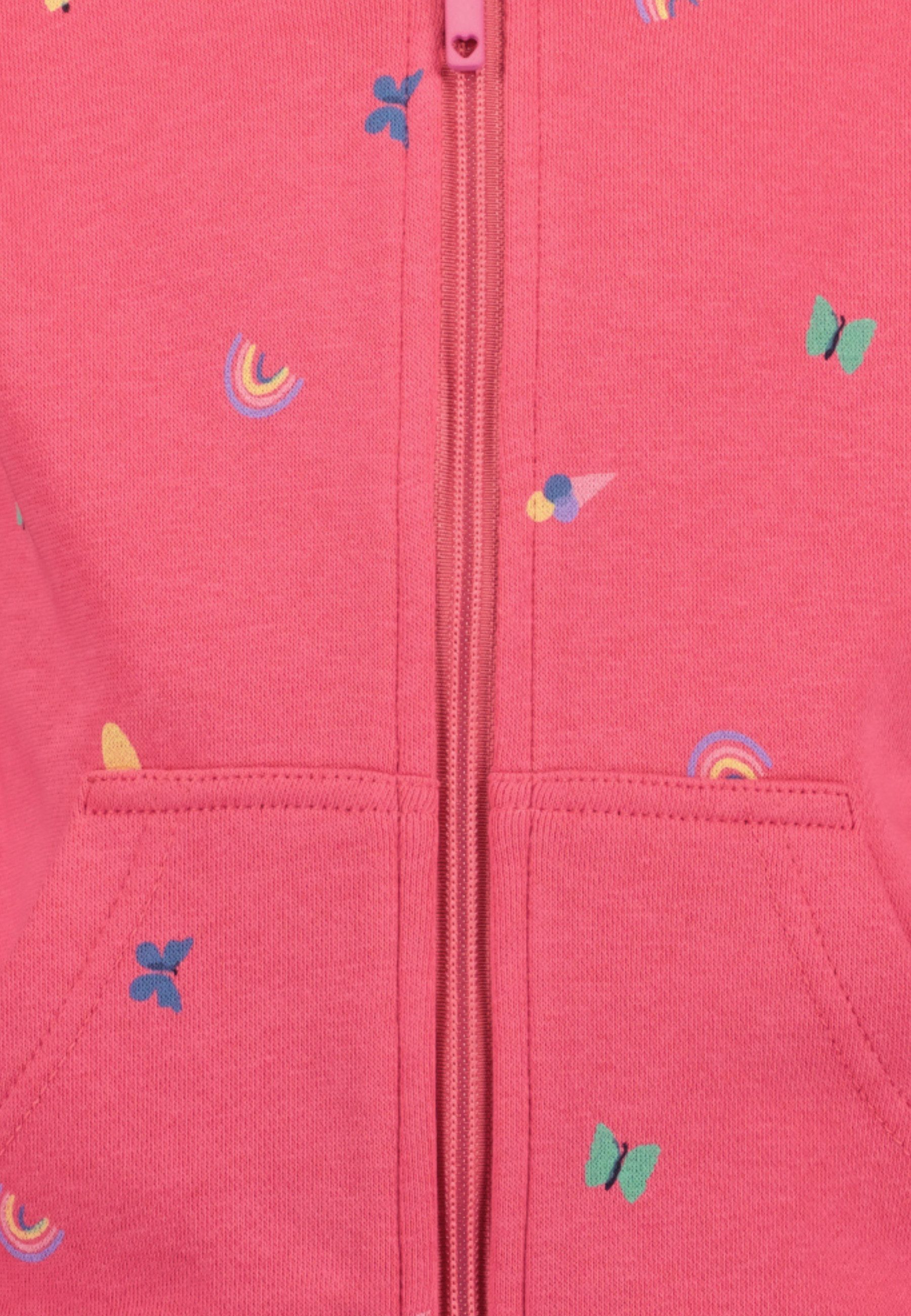 Blue Seven Kapuzensweatjacke allover bedruckt