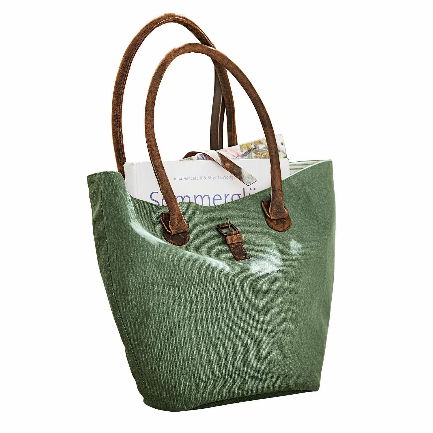 Handtasche Tasche Ambre grün/braun
