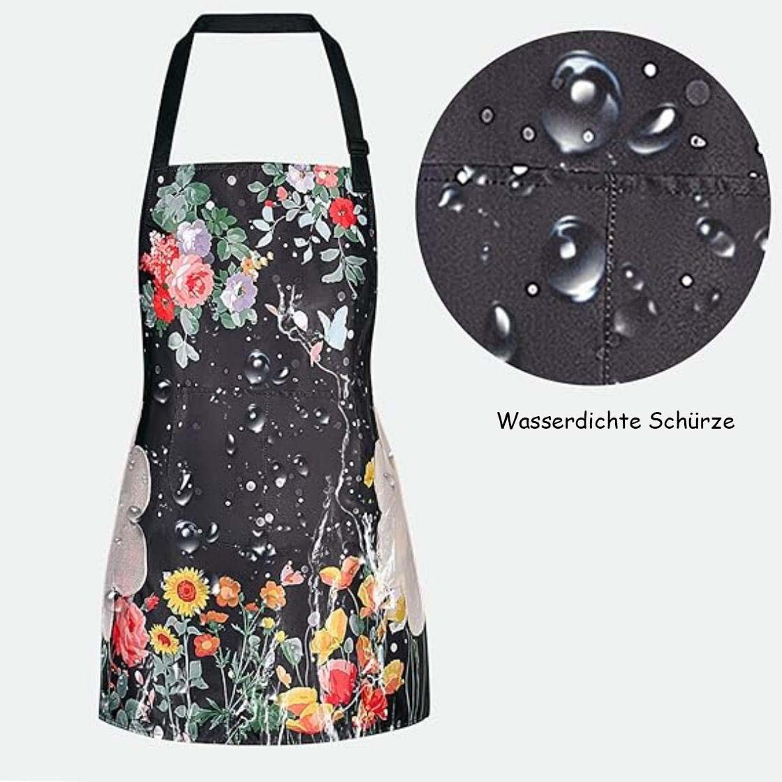 Agger Kochschürze Florale Schürzen zum Kochen Backen Gartenar
