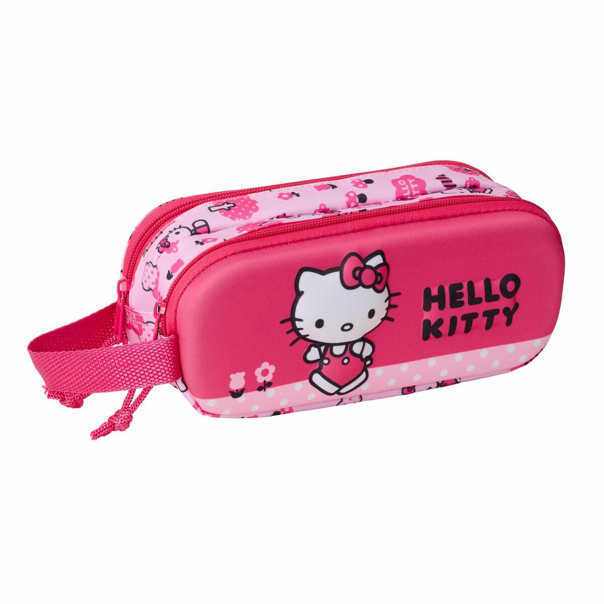Hello Kitty Federtasche Zweifaches Mehrzweck-Etui Hello Kitty Rosa 21x8x6 cm