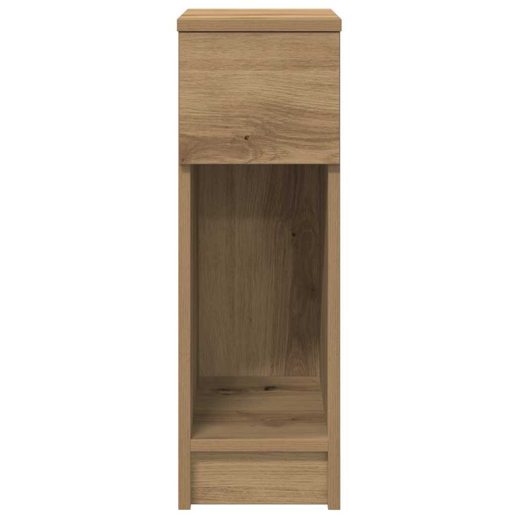 vidaXL Nachttisch Nachttisch mit Schublade Artisan-Eiche 20x36x60 cm (1-St) – Bild 4 von 5