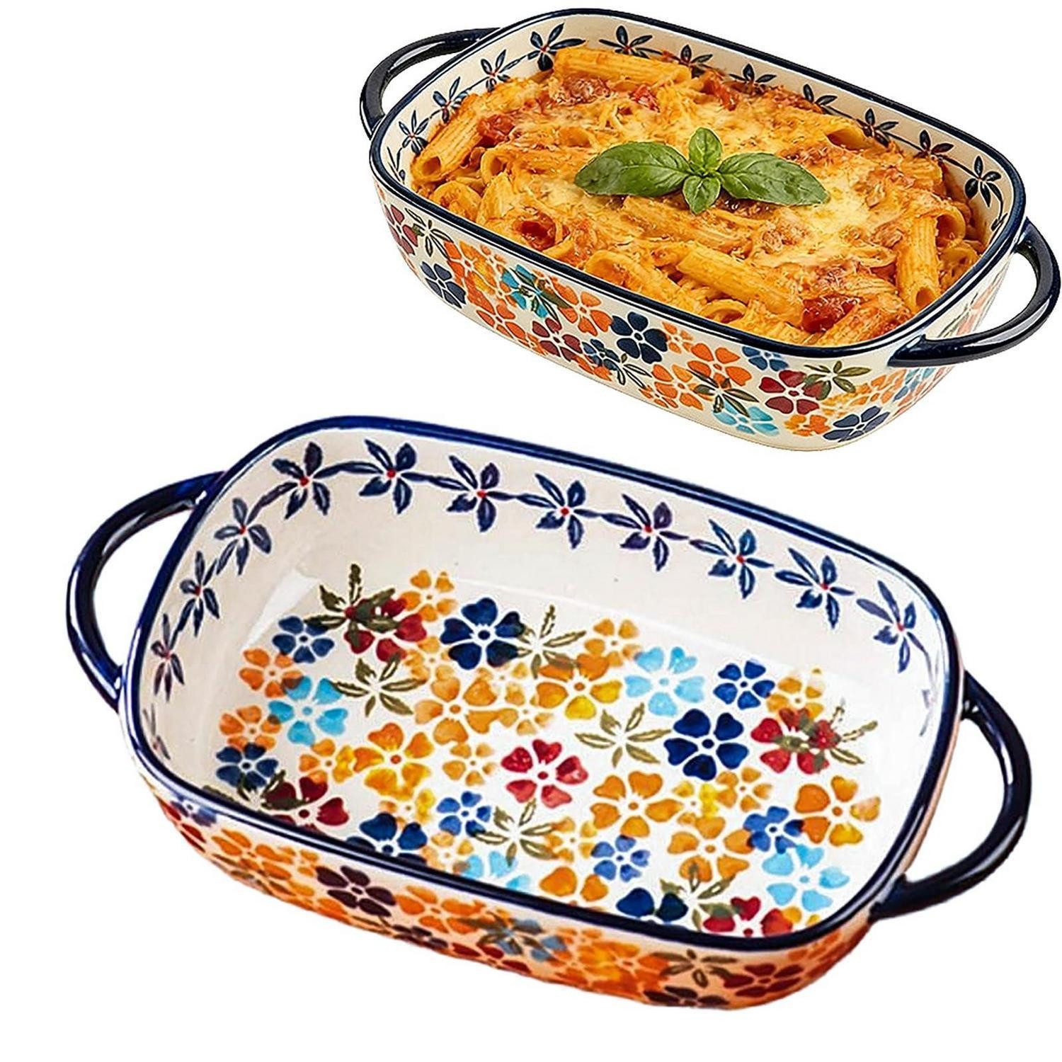 LuxusKollektion Auflaufform Keramik Auflaufform 19,5x13cm 600ml, Keramik