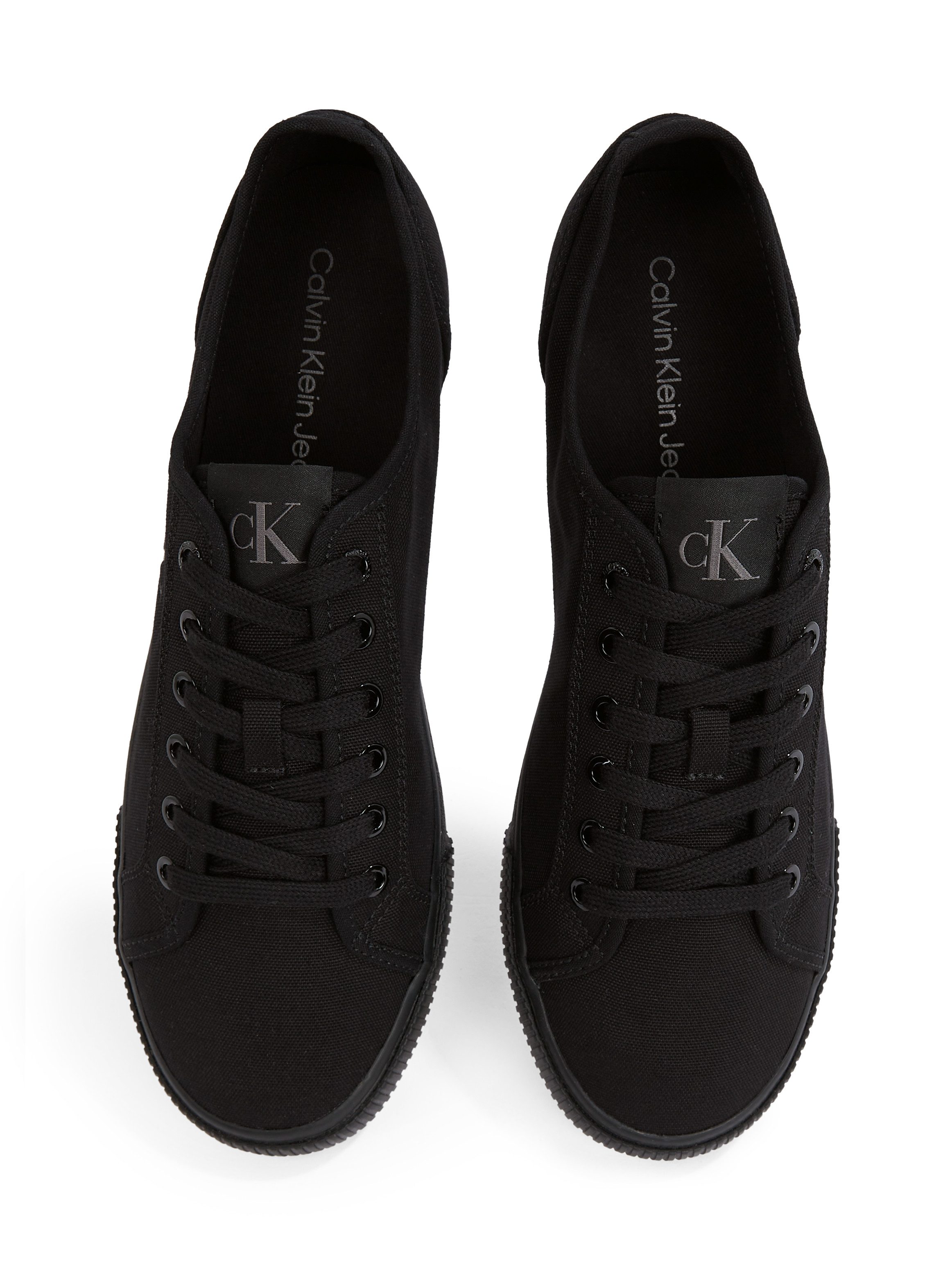 Calvin Klein Jeans ESS VULC LOW MG CANVAS Sneaker Schnürschuh, Halbschuh, Freizeitschuh in klassischer Optik – Bild 5 von 5