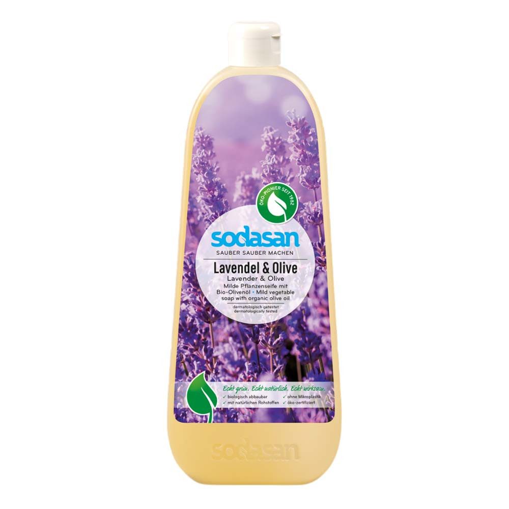 Sodasan Flüssigseife Liquid - Lavendel & Olive Seife 1L
