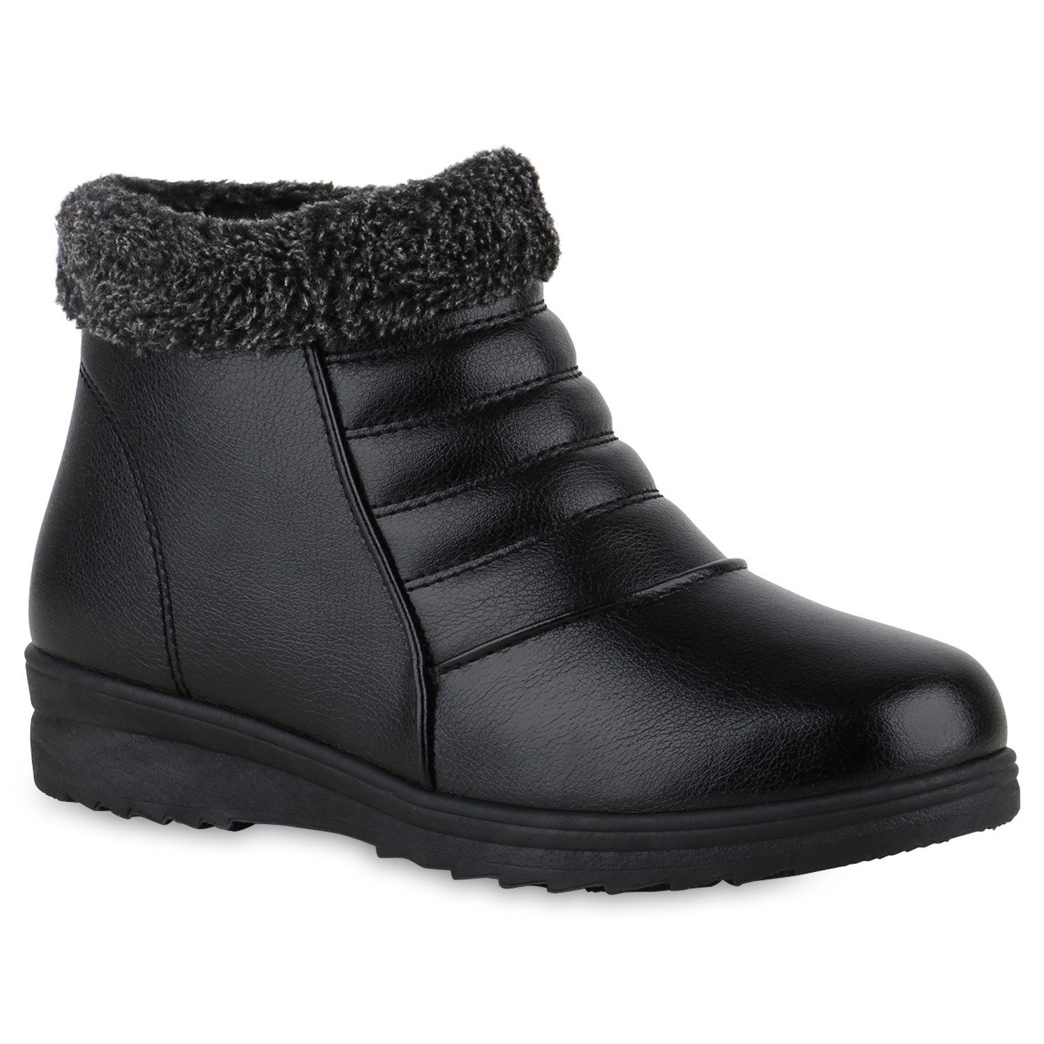 VAN HILL 841409 Winterstiefelette Damen Warm Gefüttert Winter Boots Bequem günstig online kaufen