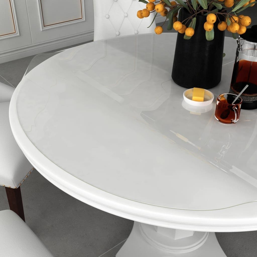 Tischdecke aus PVC in Transparent