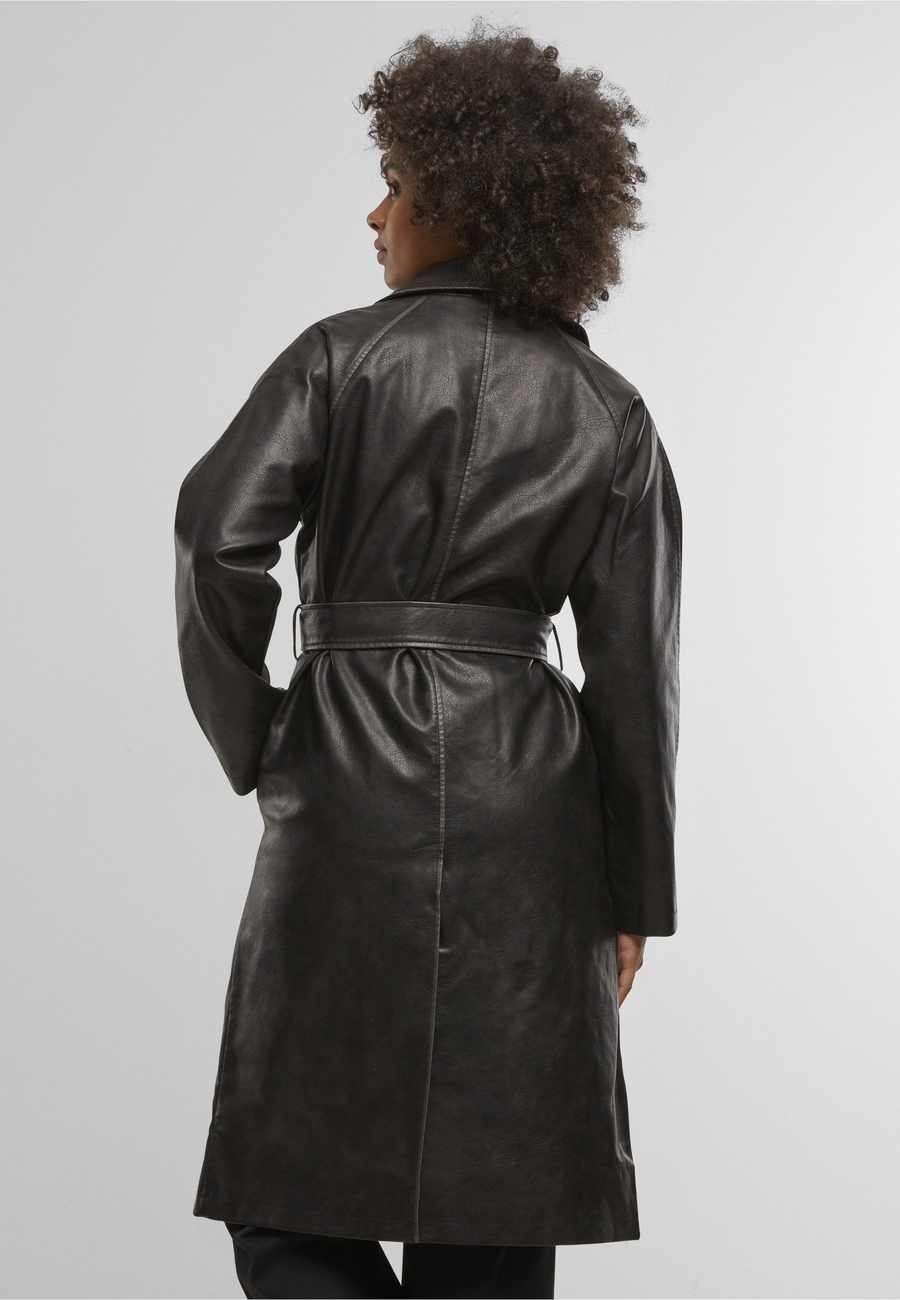 URBAN CLASSICS Winterjacke Urban Classics Ladies Vintage Trenchcoat (1-St) – Bild 4 von 5