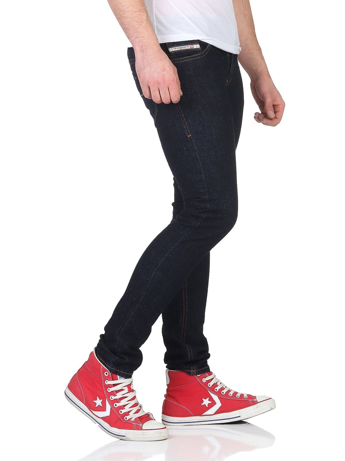Diesel Slim-fit-Jeans Diesel Herren Jeans THOMMER R07R2 Rinsed Wash 5-Pocket-Style