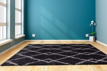 Hochflor-Teppich Alva, my home, rechteckig, Höhe: 27 mm, Wohnzimmer