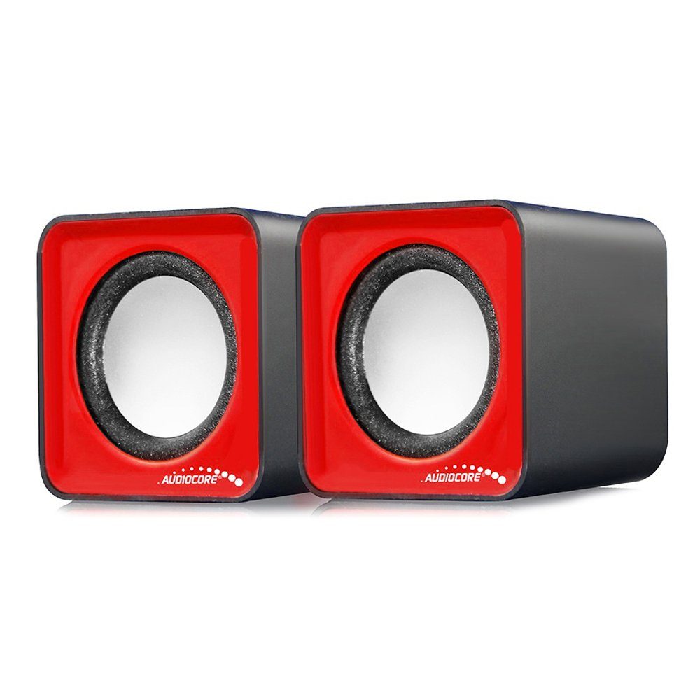 Audiocore AC870 PC-Lautsprecher Stereo, 2.0 (6 W, Lautstärkeregelung)
