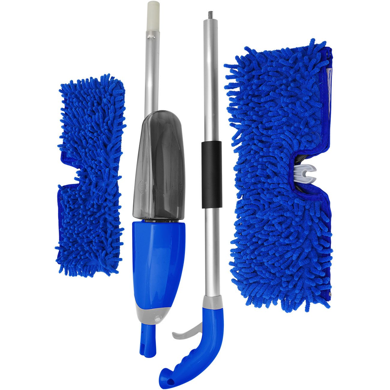 Casativo Bodenwischer-Set 2 in 1 Bodenwischer nass-trocken mit Sprühfunktion, (inkl. 2 Wischtüchern), Wassertank 700 ml, 180°-Schwenkkopf