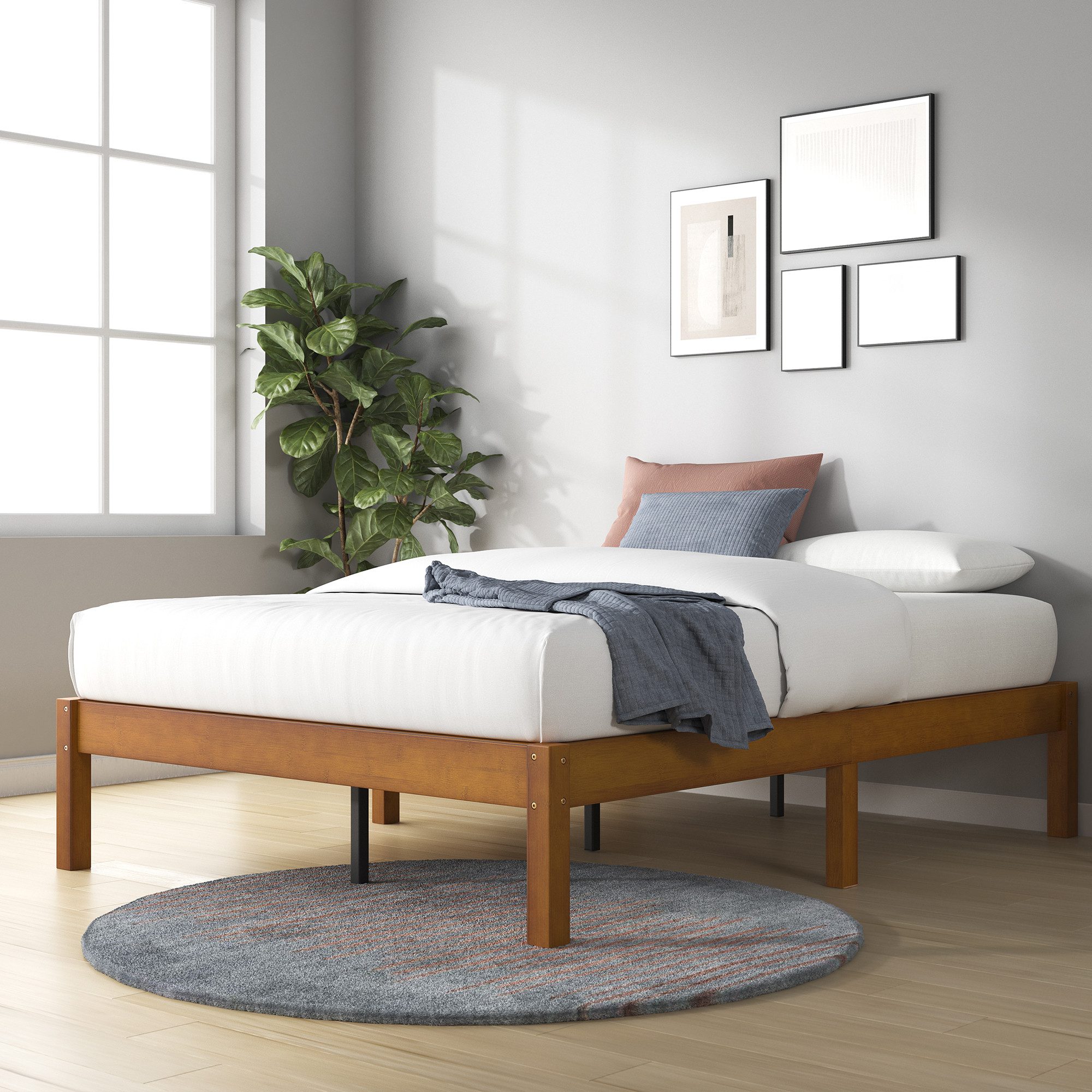 ZINUS Massivholzbett Emma Bamboo (Packung, 1-tlg., aus nachhaltigen Bambus, günstig online kaufen