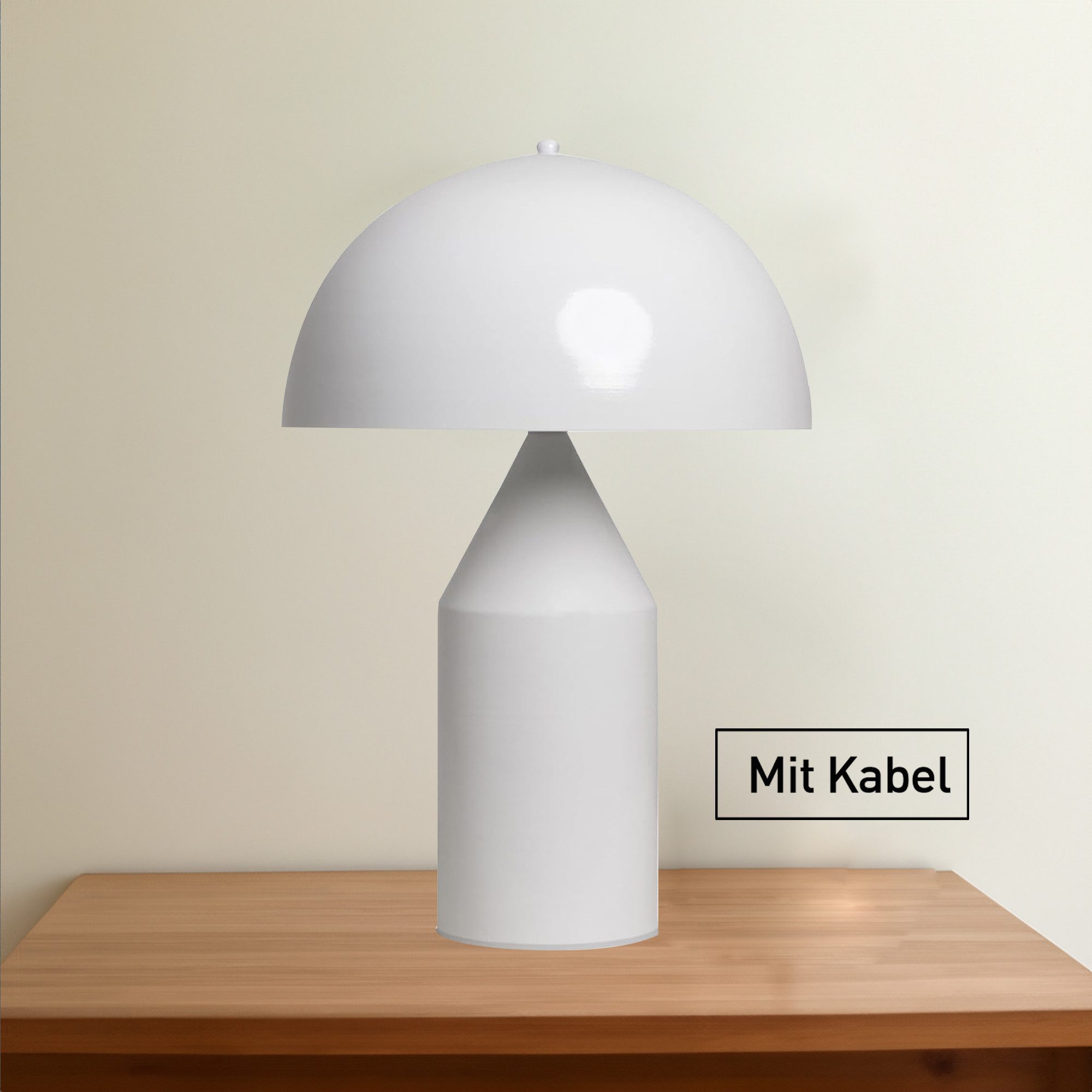 Bamyum Tischleuchte Nachttischlampe mit Kabel Lipeo Metall Pilz Lampe, ohne günstig online kaufen